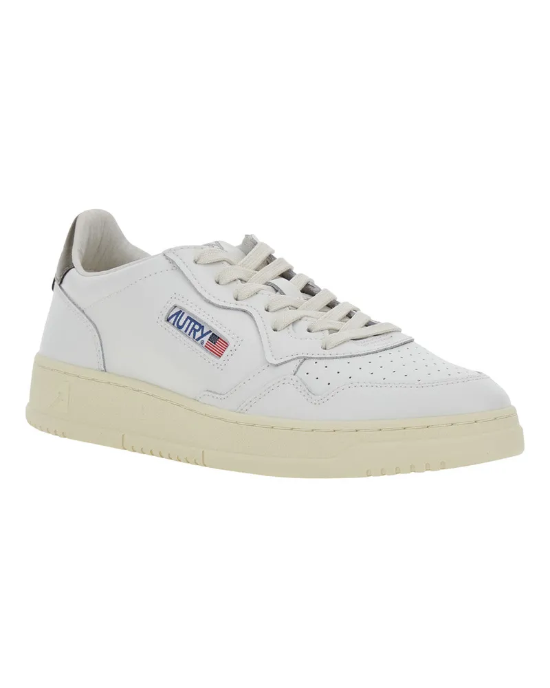 AUTRY Men's Sneakers Medalist Low White Leather Trainers White