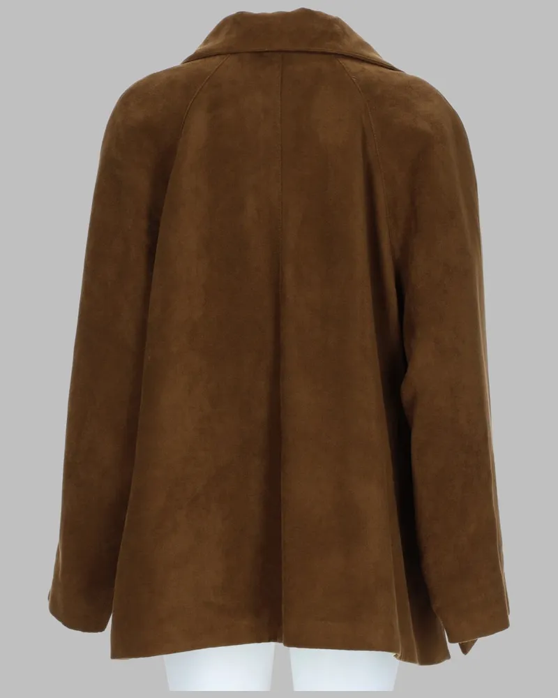ALYSI Dainetto Trench Coat — Brown Brown