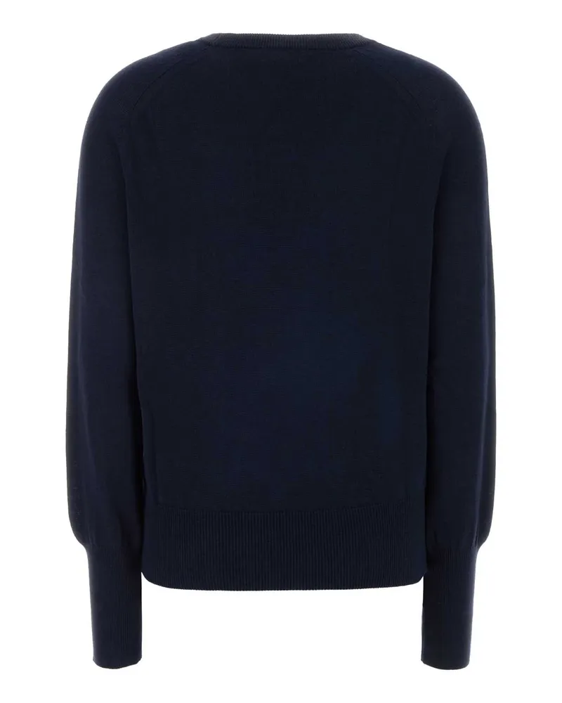 Woolrich Women's Dark Blue Cotton And Modal Sweater Meltonblue Exterior: Maglieria Navy