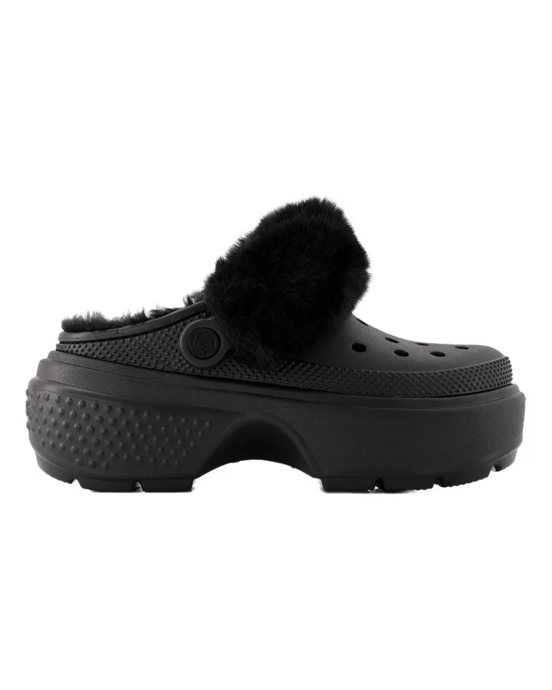 Crocs Women's Stomp Lined Mules Thermoplastic Black Others Shoes Black