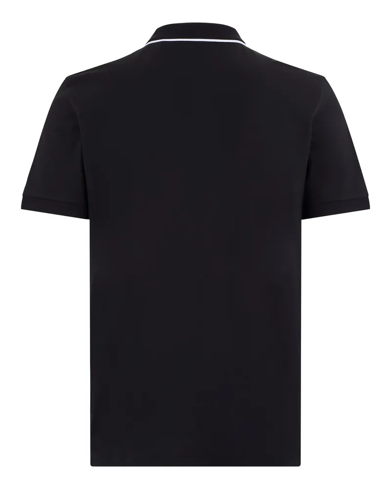 HUGO BOSS Men's Cotton Polo Shirt, Black Shirts T-shirts And Polos Black