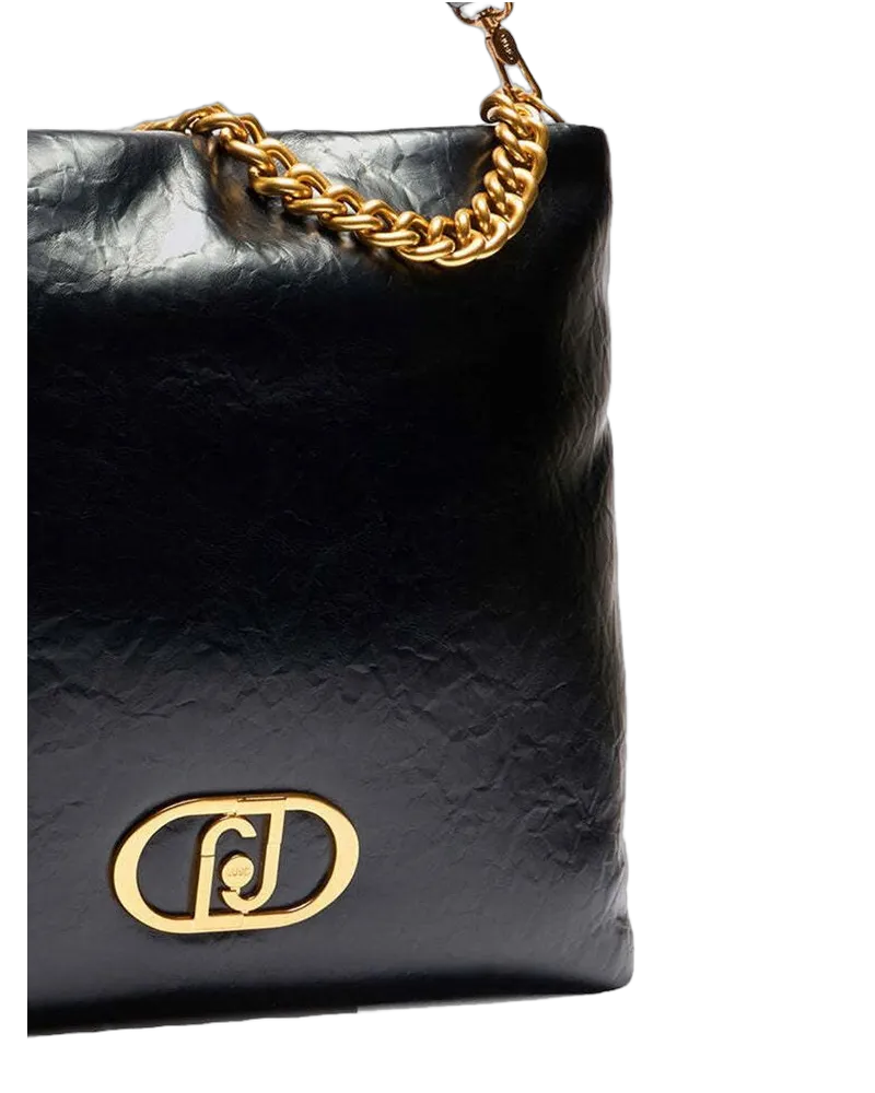 Liu Jo Women's Shoulder Bag Black Polyurethane Shoulder-bags Black