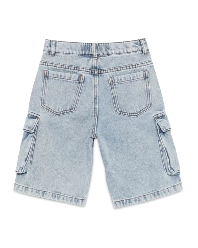 Moschino Cotton Shorts — Blue Blue