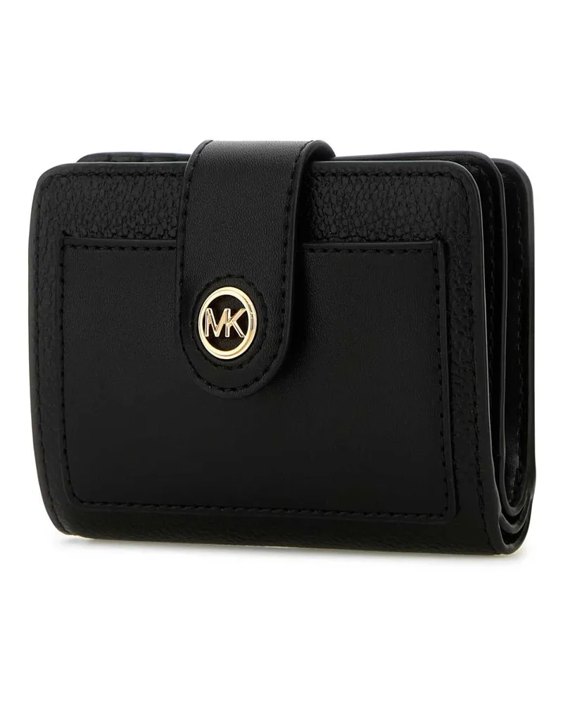 Michael Kors Women's Black Leather Wallet Portafogli Black