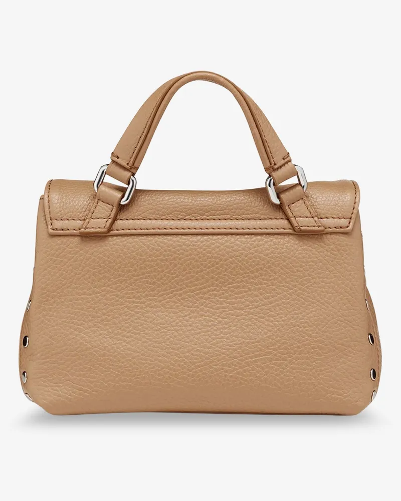 Zanellato Women's Crossbody Bag Postina Baby Beige Leather Shoulder Beige