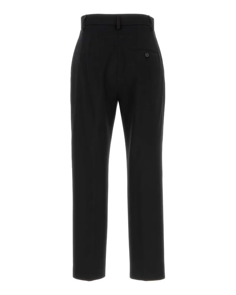 Lanvin Women's Black Wool Pant Noir Exterior: Pantaloni Trousers Black