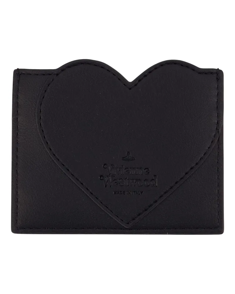 Vivienne Westwood Women's Heart Card Holder -  Synthetic Black Accessories Card-Holder Black