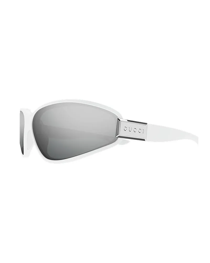 Gucci Unisex Sunglasses Red Injection White