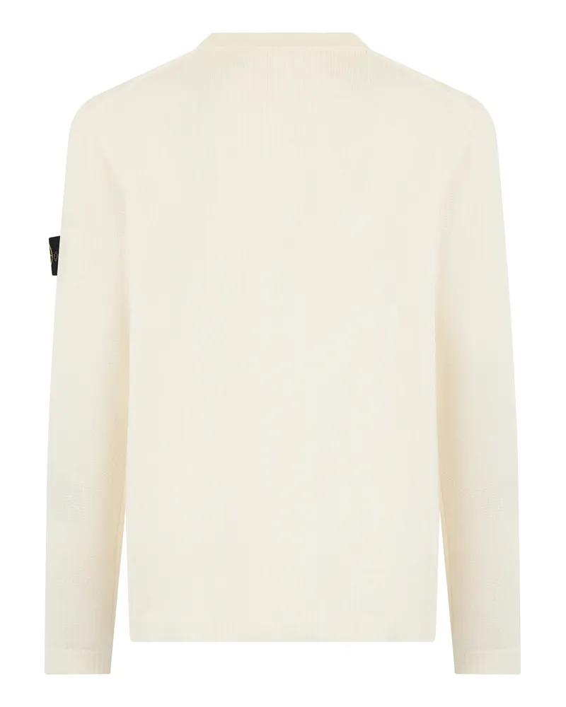 Stone Island Men's Cotton Sweater Cream Sweatshirts Cream