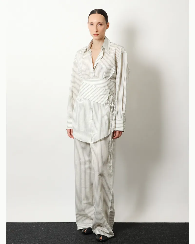 Róhe Women's Trousers Silk White White