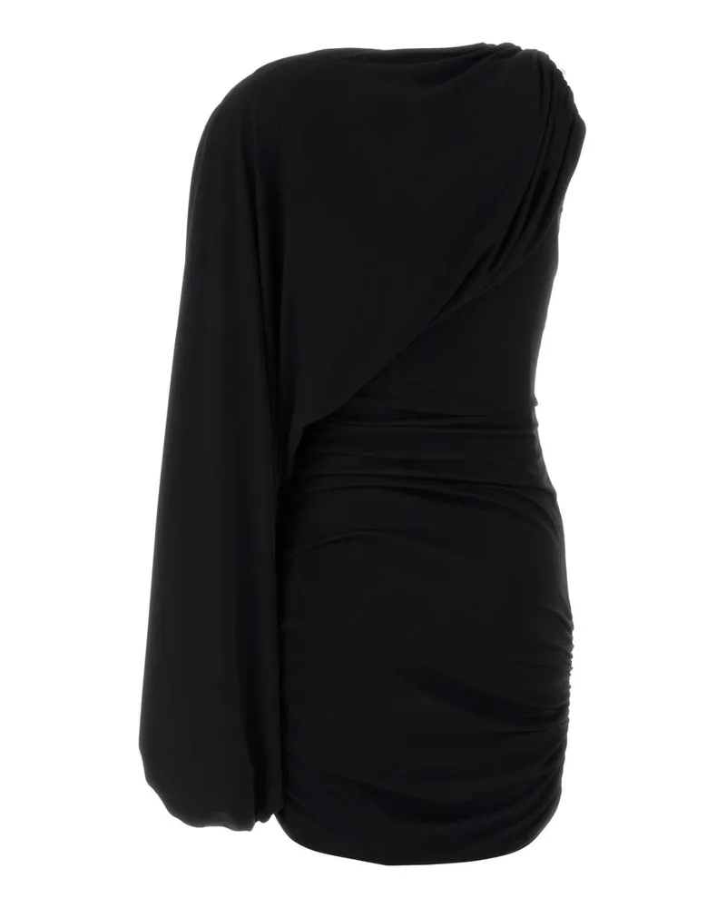 ANDAMANE Women's Black Jersey Selene Mini Dress Exterior: Polyester Elastane Abiti Black