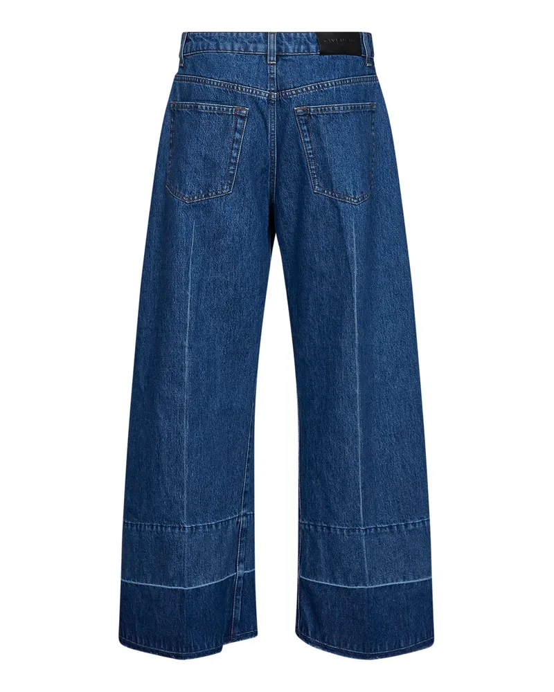 Givenchy Women's Denim Jeans Wide-Leg Blue Cotton Blue