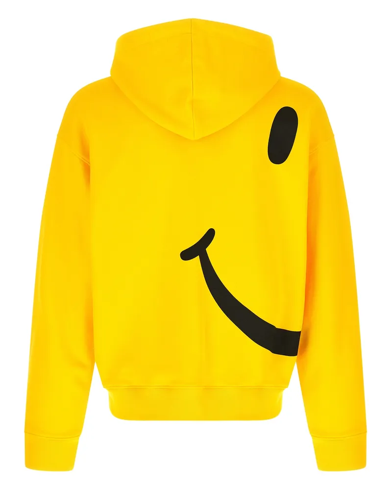 Moschino Men Bicolor Cotton Sweatshirt Clothing Yellow