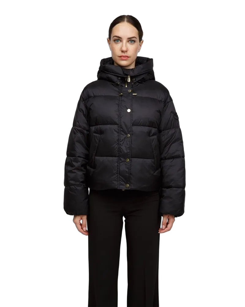 Pinko Women's Winter Jacket Black Polyamide Apparel Outwear Black