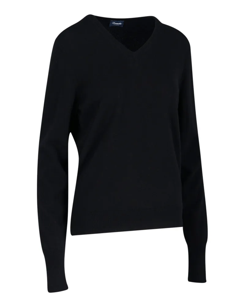 Drumohr  Men's Sweaters Black Cashmere Black