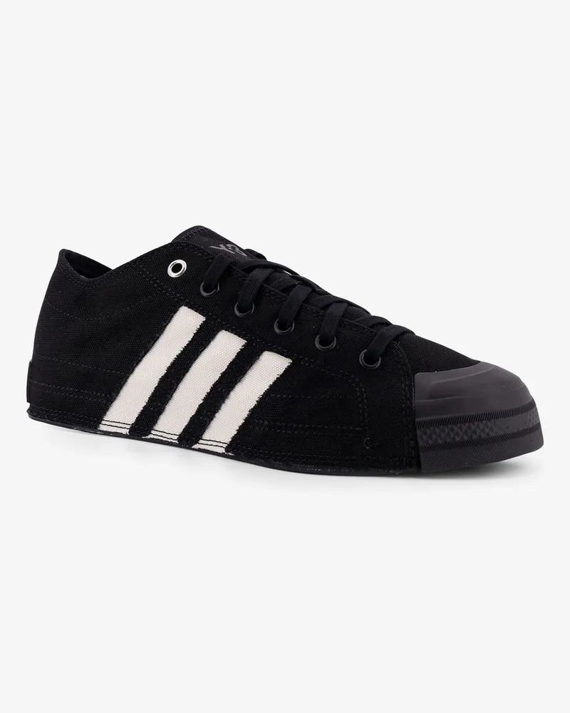 adidas Men's Canvas Sneakers Black Canvas-Rubber Trainers Canvas/rubber Black