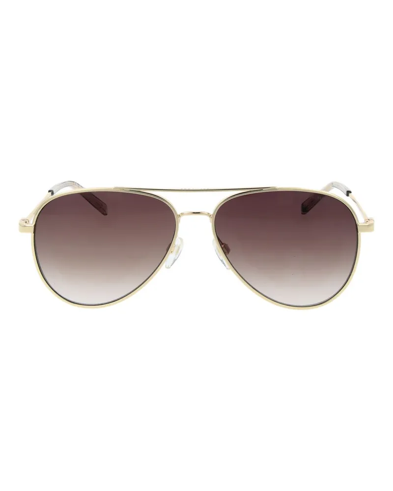 Tommy Hilfiger TO-1067536 Aviator Metal Sunglasses — Gold Gold
