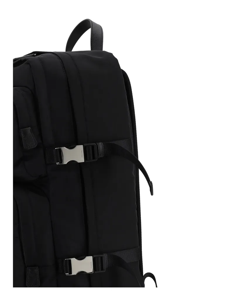 Prada Nylon Backpack — Black Black