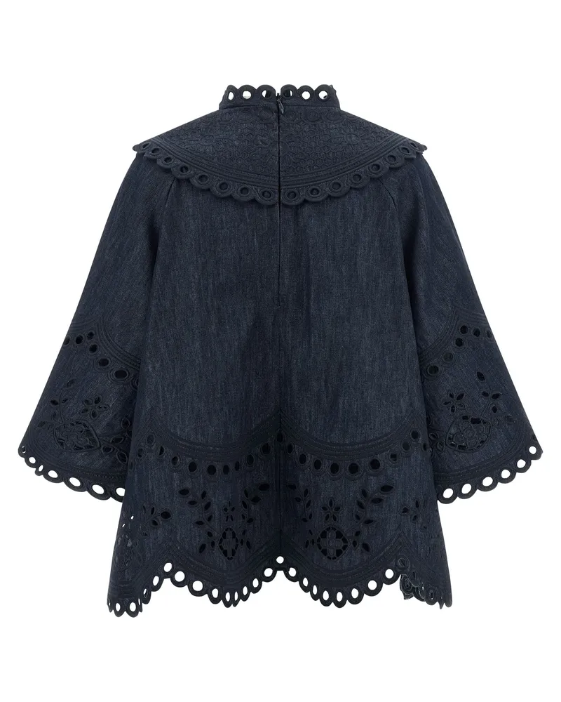 Zimmermann Women's Blue Cotton Blouse Blue