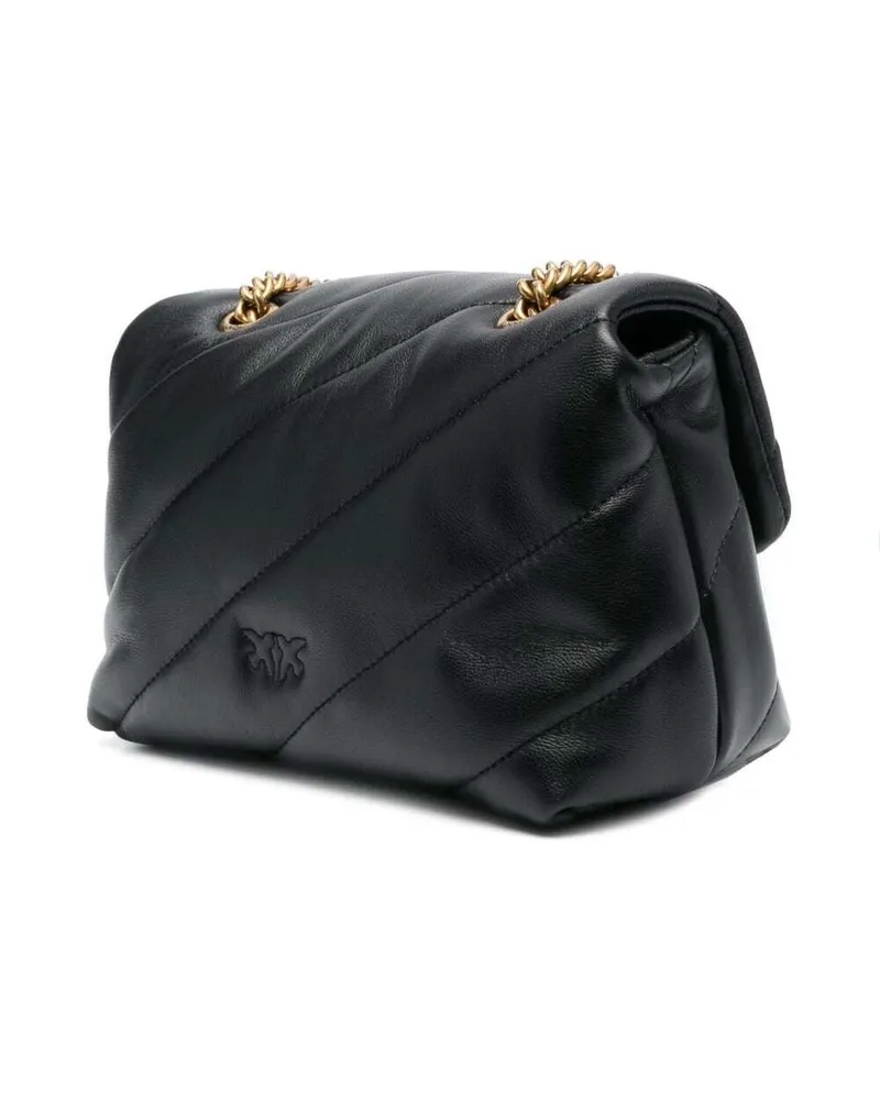 Pinko Women's Shoulder Bag Mini Love Puff Black Leather Black