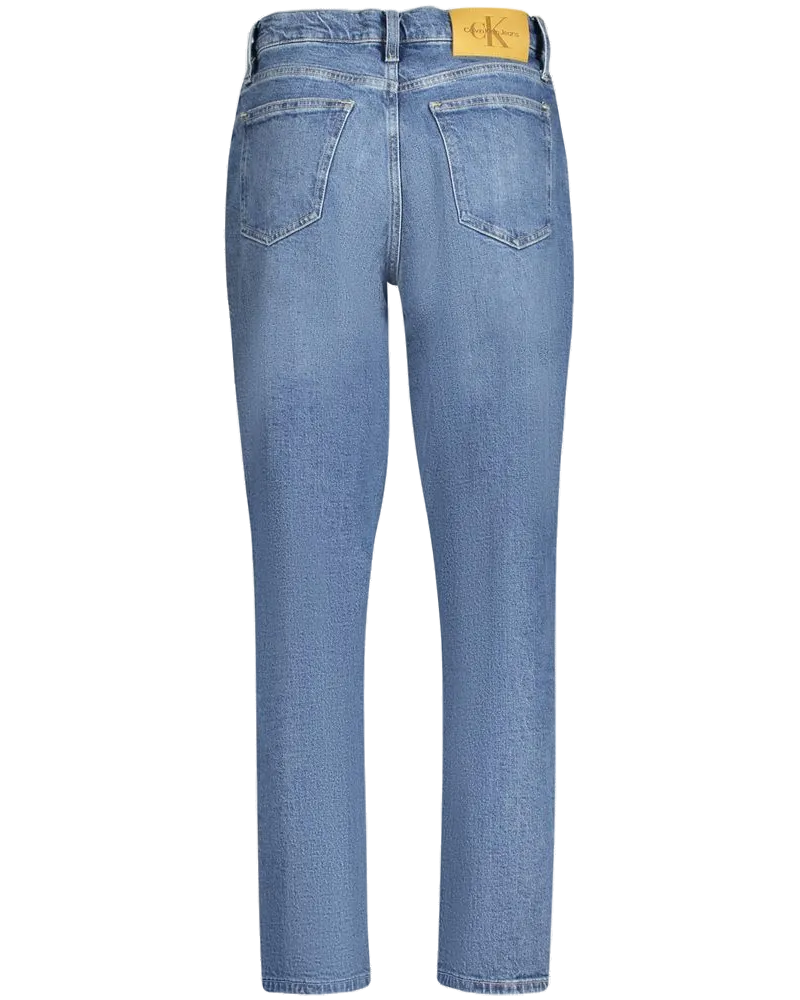 Calvin Klein Cotton Mom Jeans — Blue Blue