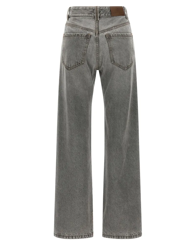 Brunello Cucinelli Contemporary Loose Jeans — Grey Grey