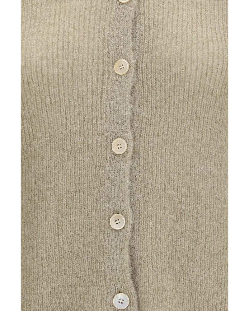 Our Legacy Women's Polo Collar Sweater Soft Sage Tops Green