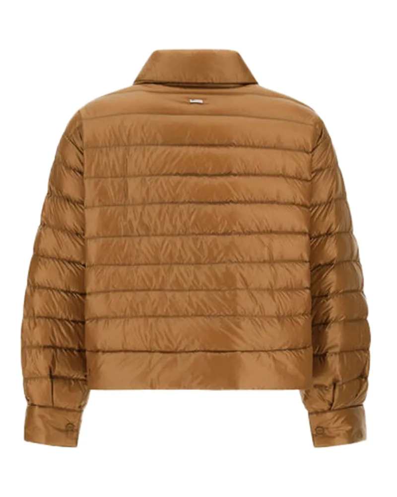 Herno Women's Cape Ultralight Camel Puffer Jackets Camel