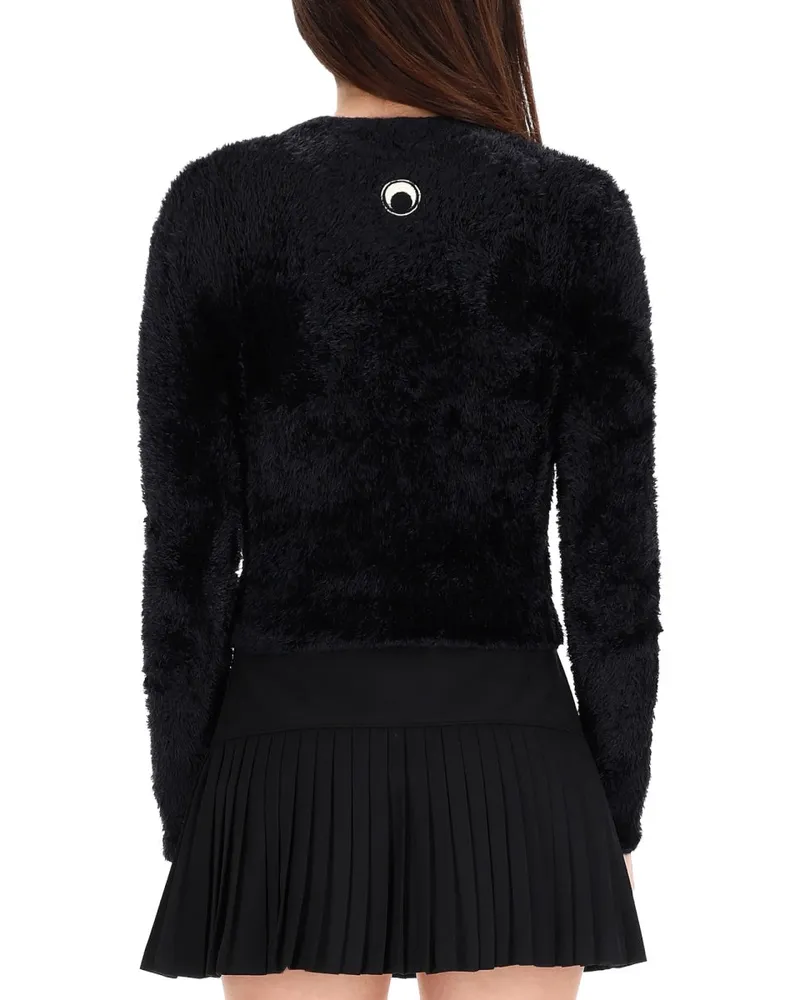 Marine Serre Sweater — Black Black