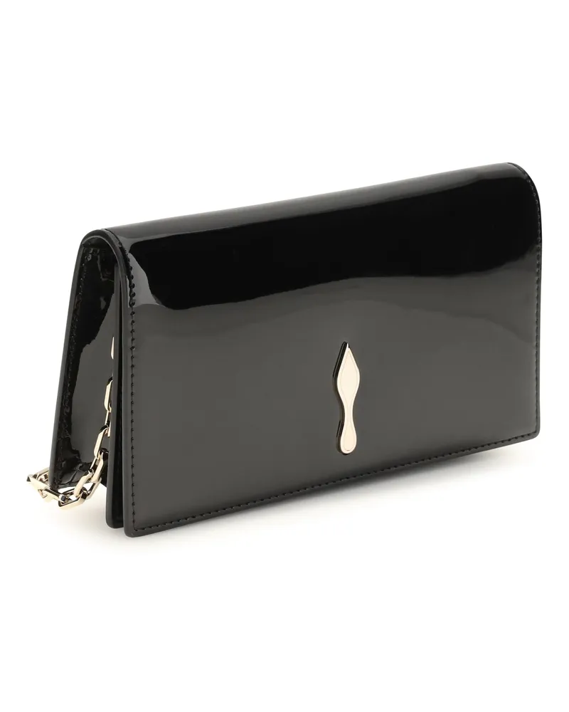 Christian Louboutin Women's Bettina Shoulder Bag Black-Gold Calf Leather Bos Taurus Black/gold Black
