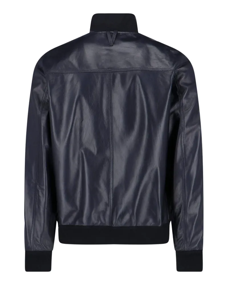 Valstar Men's Jackets Blue Leather Navy