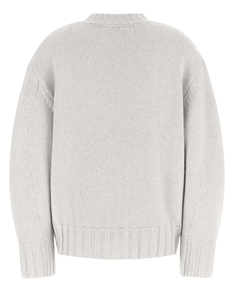 ATTICO Women's Gray Virgin Wool Cardigan Clothing Gray