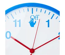 Hand Off Logo Quartz Wall Clock Blue Accessories > Jewelry