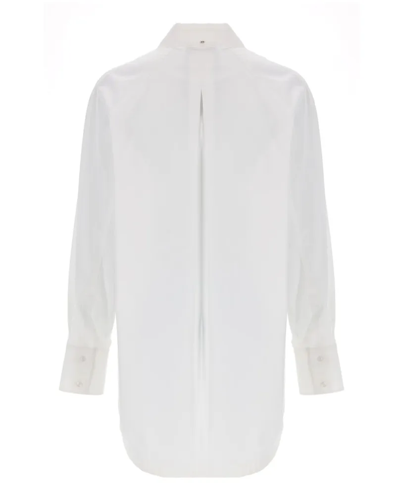 SPORTMAX Poplin Kimono Shirt — White 