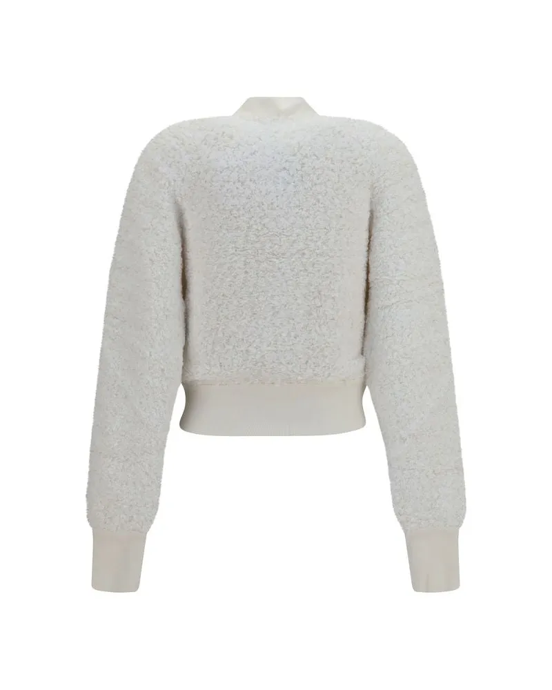 Balmain Women's White Viscose Bomber Clothing White