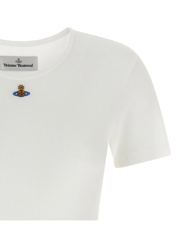 Vivienne Westwood Logo-Embroidered Bodysuit — White White