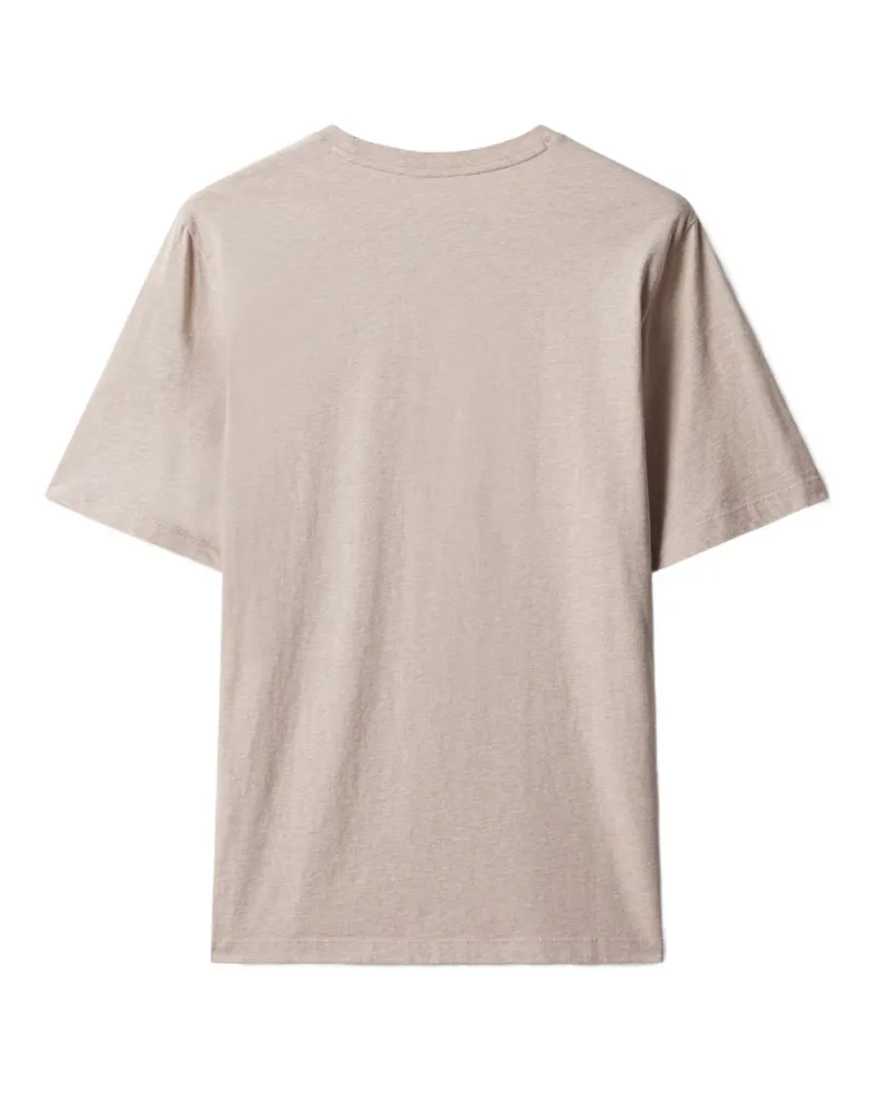 Kitsuné Fox Head Patch T-Shirt — Beige Beige