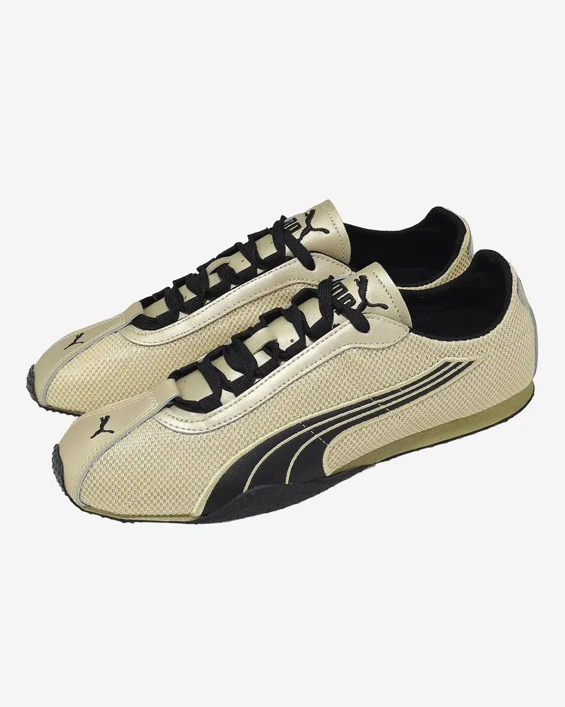 Puma Unisex Sneakers H-Street Gold Mesh And Rubber Trainers Gold