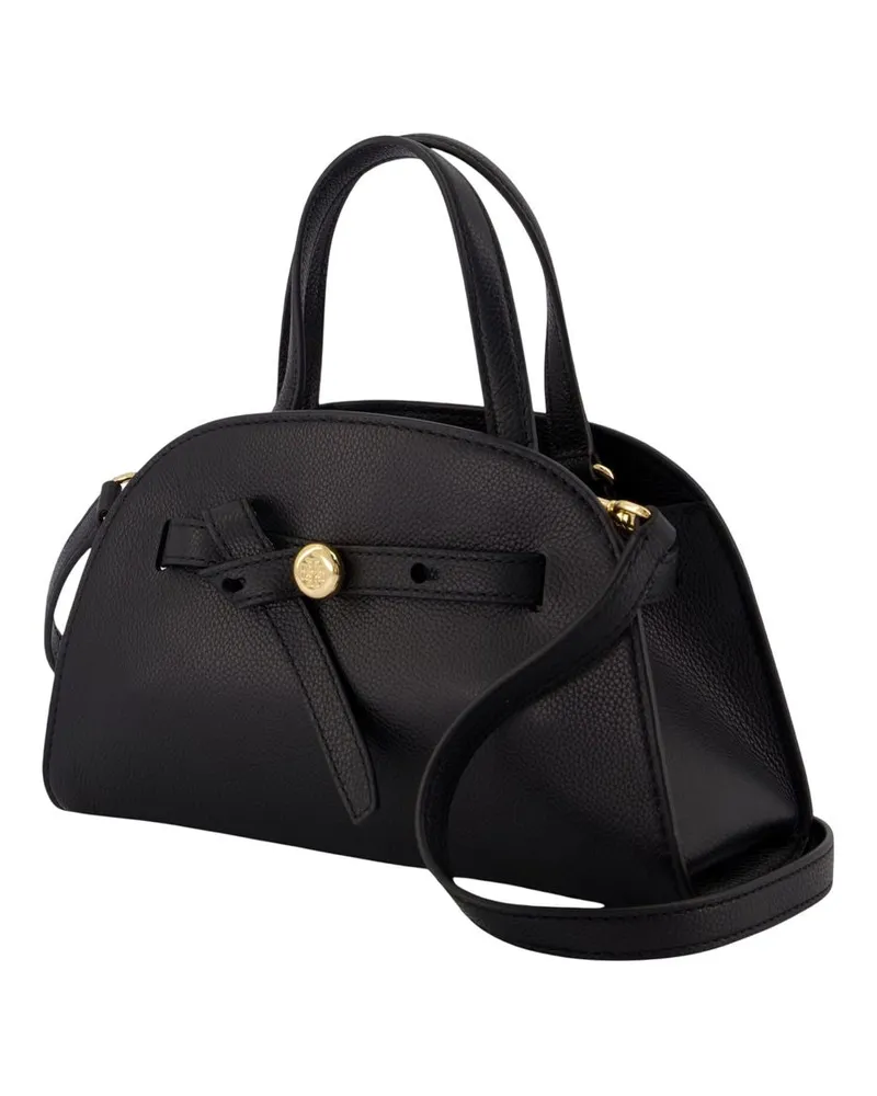 Tory Burch Women's Romy Small Bauletto Handbag -  Leather Black Calfskin Bags Handbags-Purses Black