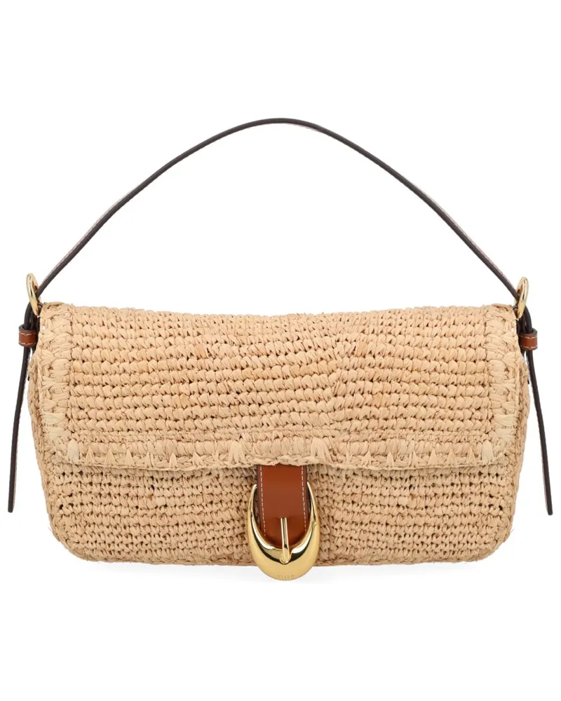 STAUD Harlow Shoulder Bag — Beige Beige