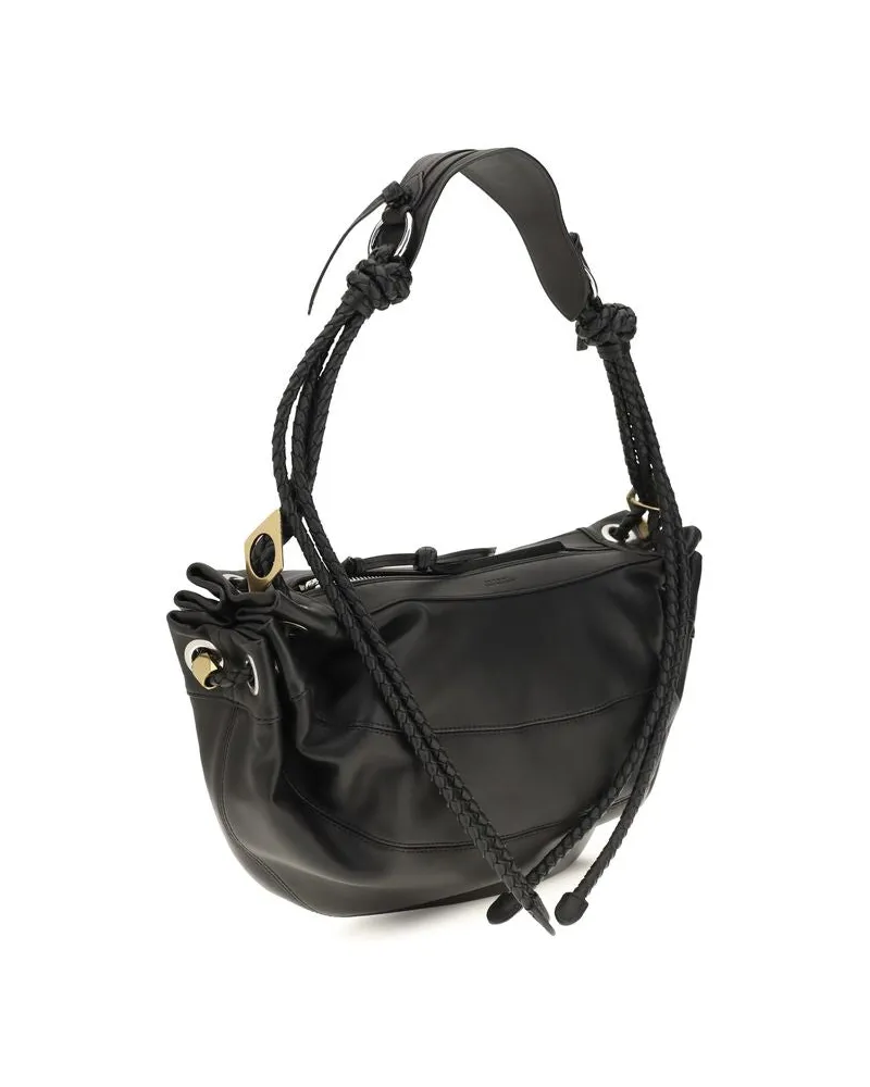 Isabel Marant Women's Black Lamb Ovis Aries Shoulder Bag Black