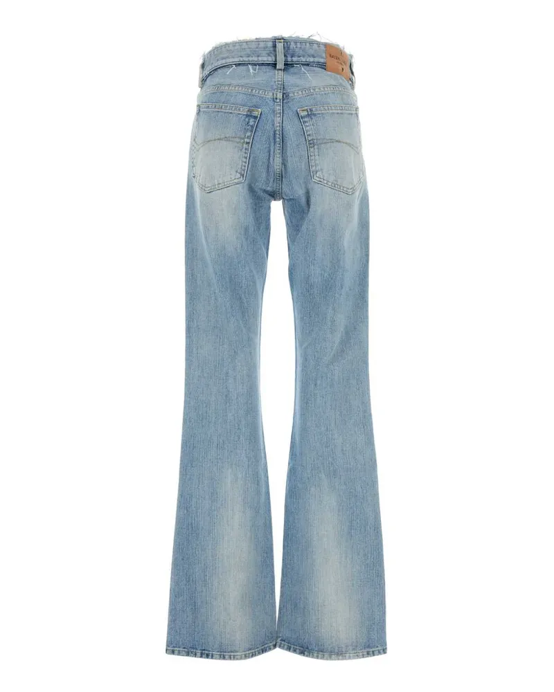 Balenciaga Women Denim Jeans Nineties Exterior: Cotton Blue