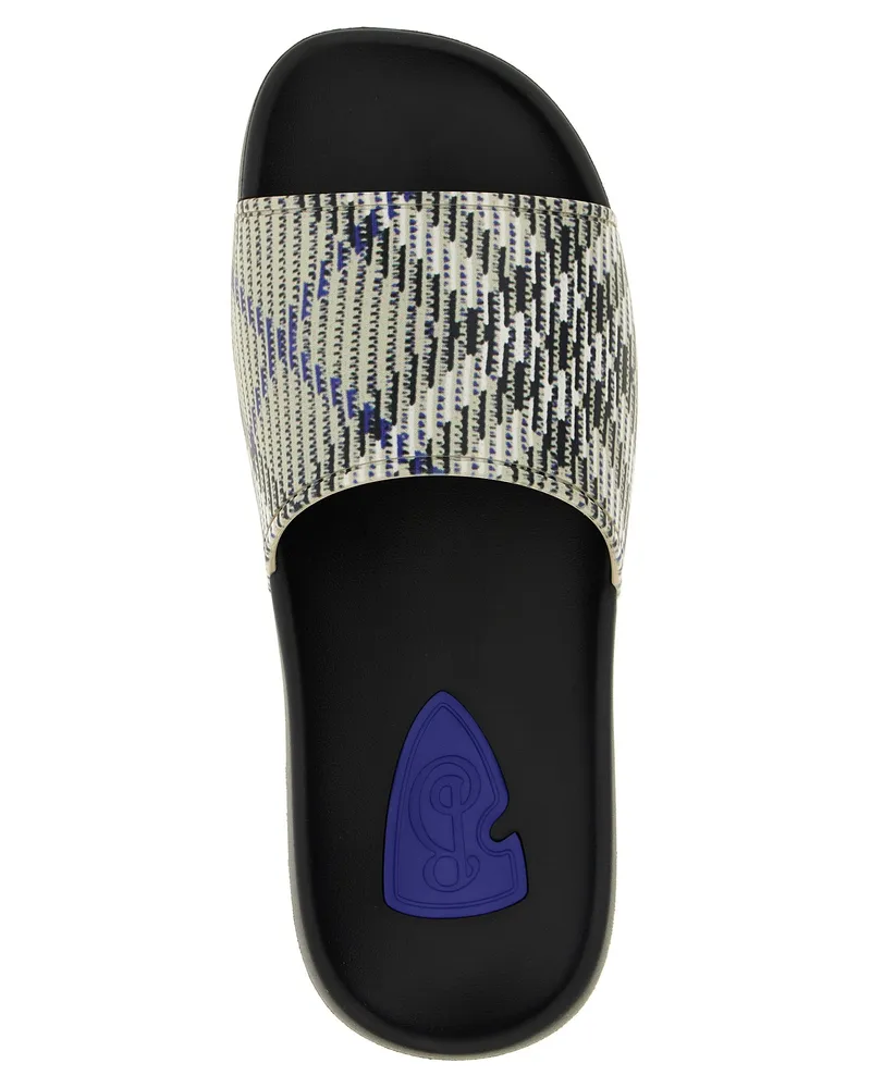 Burberry Men's Multicolor Polyurethane Slides Shoe Multicolor