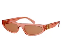 0MU Transparent Acetate Sunglasses — Rose