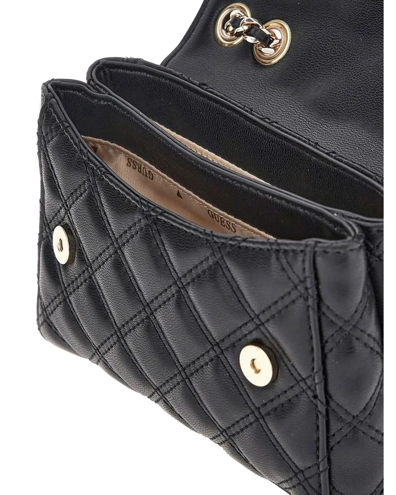 Guess Women's Shoulder Bag Black Polyurethane - Shoulder-Bags Black