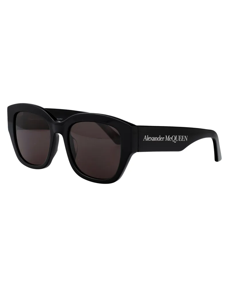 Alexander McQueen Women's Sunglasses Am0451sa Black-Black-Grey Acetate Black/black/grey Black