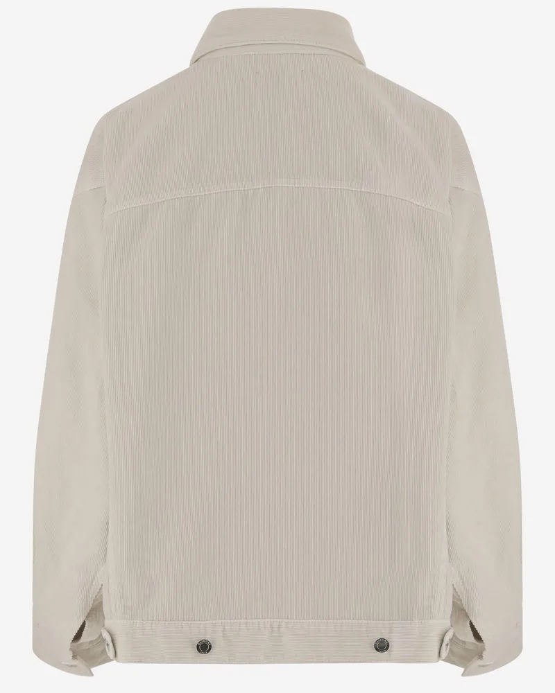 Haikure Women's Jacket Cotton Velvet White White