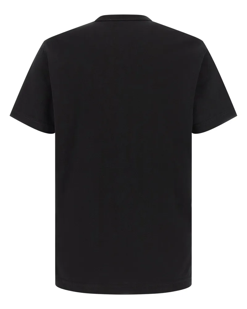 Dolce & Gabbana Logo-Embroidered Cotton T-shirt — Black Black