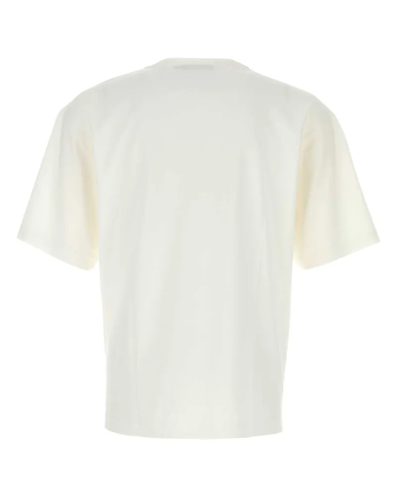 Dolce & Gabbana Men's White Cotton T-Shirt Bianco Exterior White