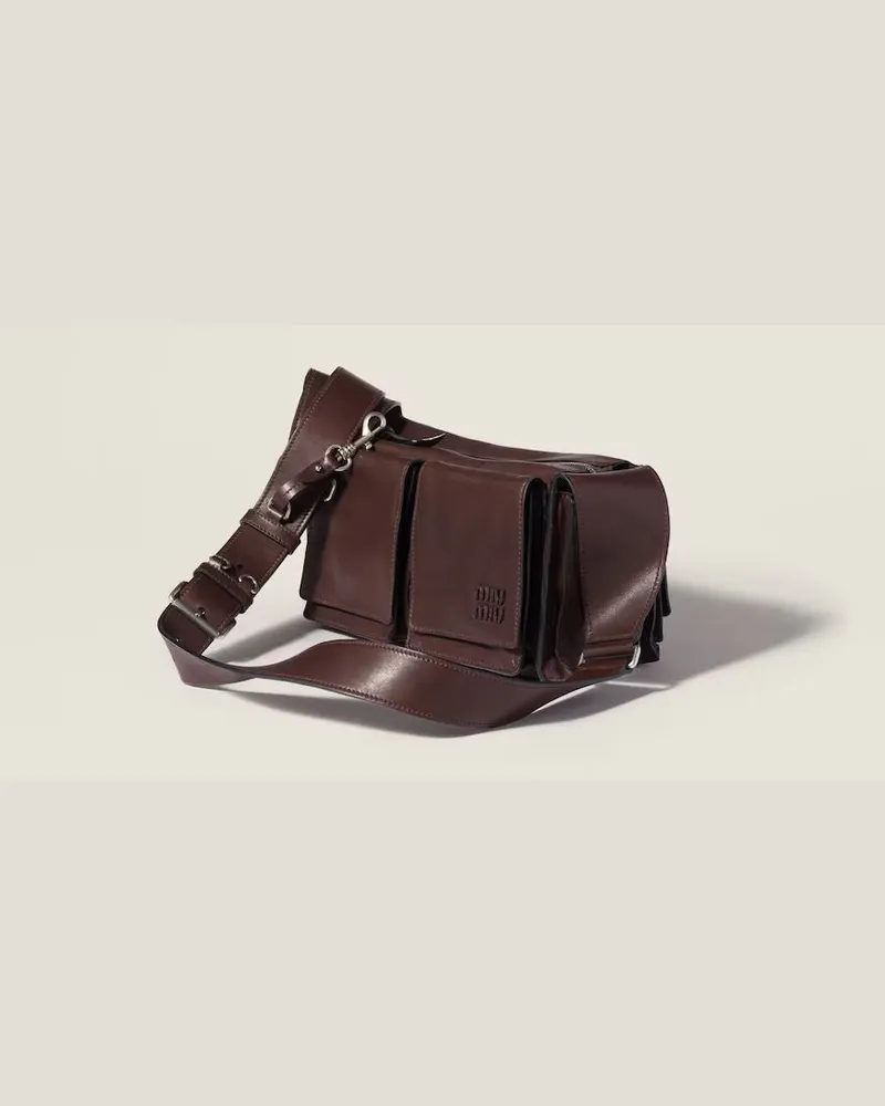 Miu Miu Unisex Miu H26 Bag Bruciato Brown